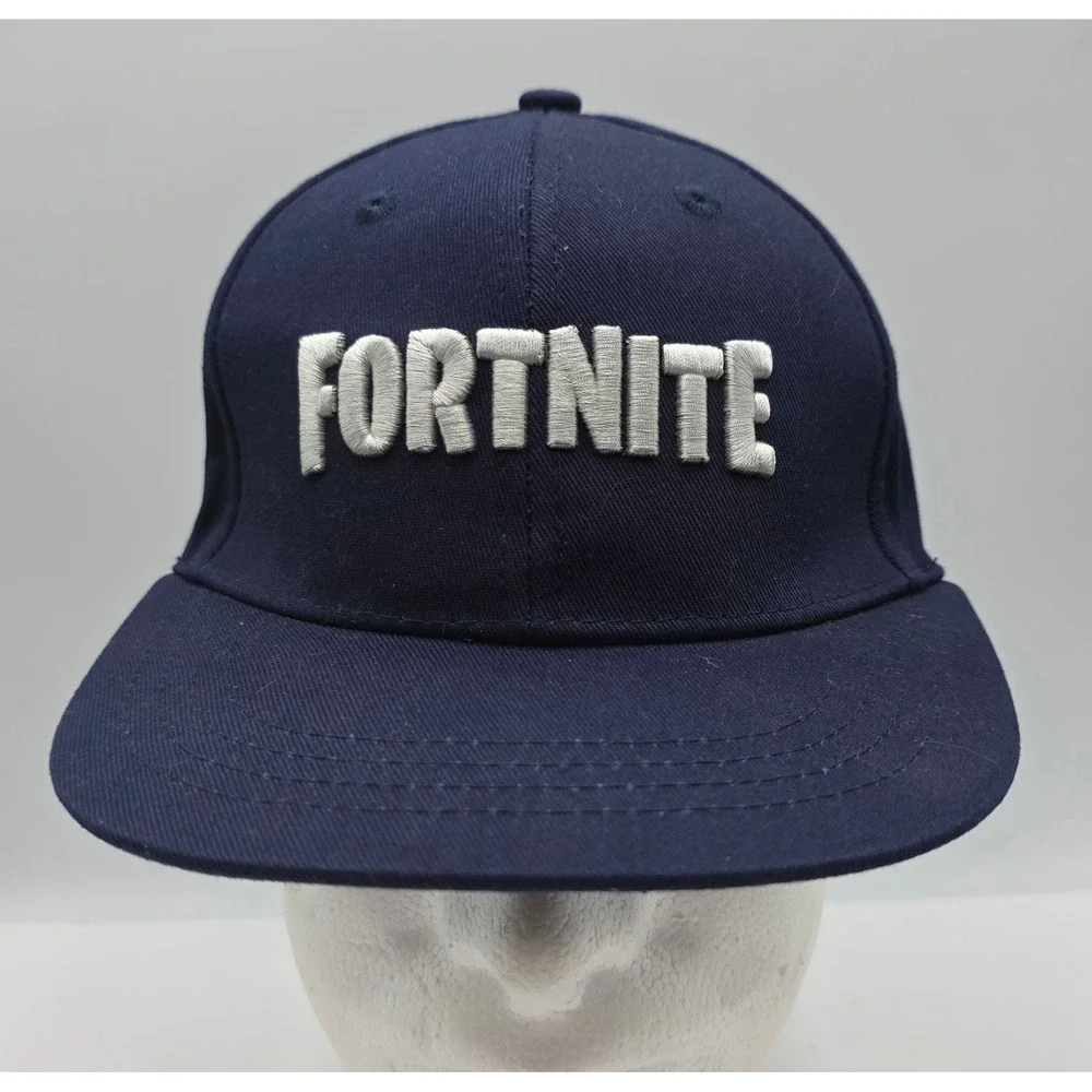 Fortnite Snapback‎ Hat Youth OSFM Navy Blue Llama Logo Cap